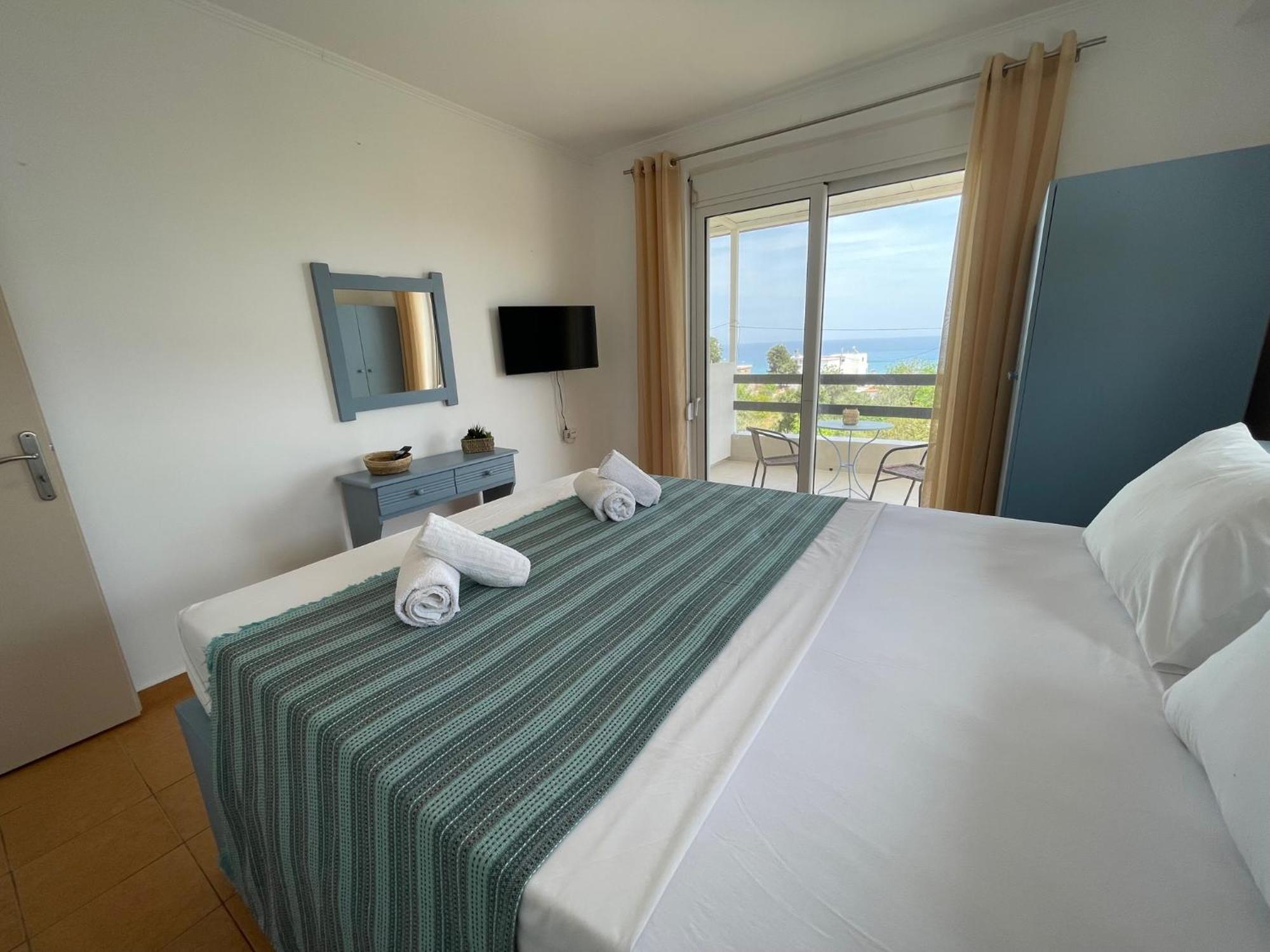 Plastiras Sea View Apartments Архангелос Экстерьер фото