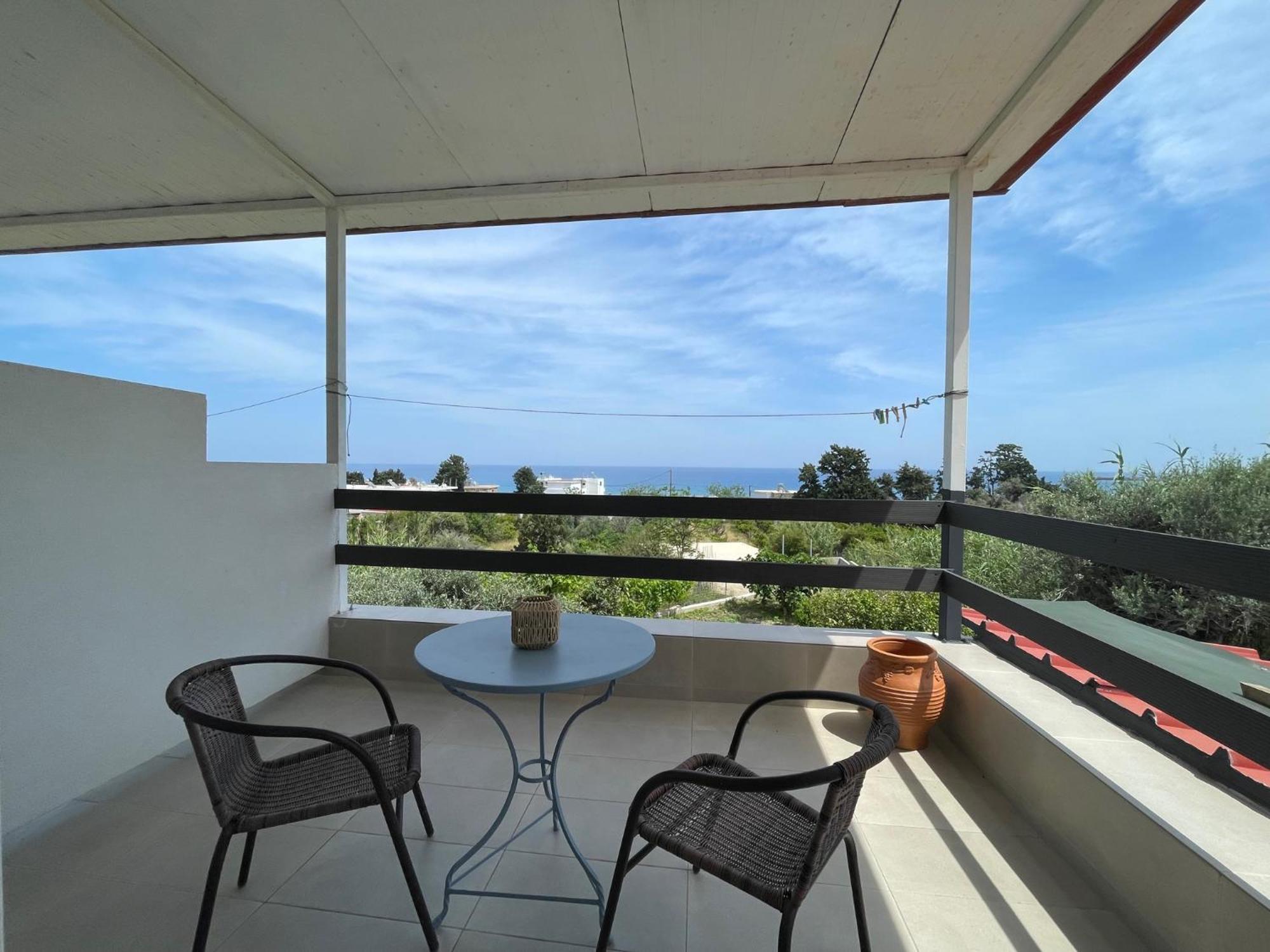 Plastiras Sea View Apartments Архангелос Экстерьер фото